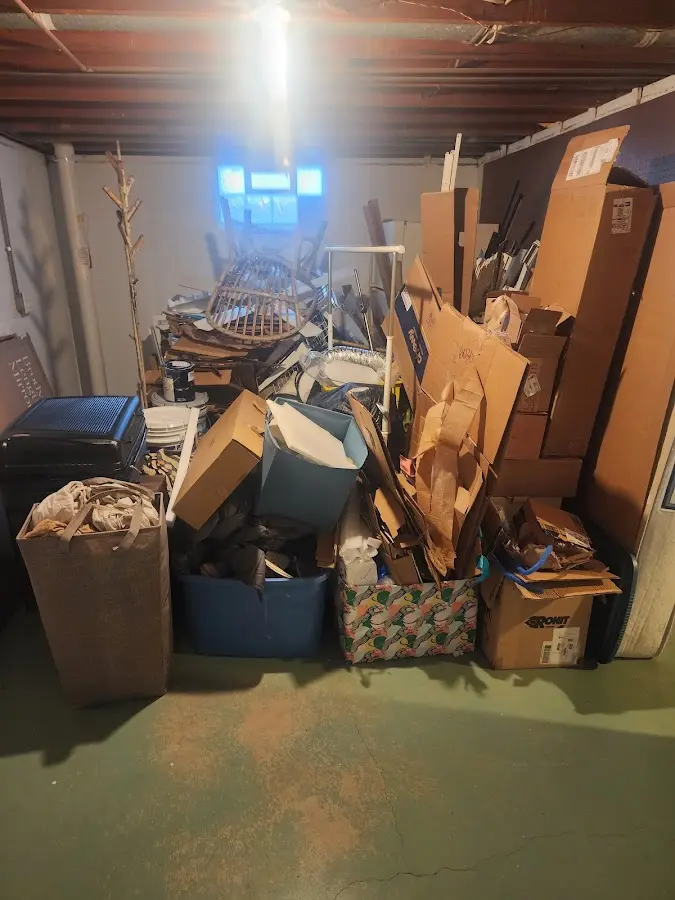 Roll-off dumpster container at job site for 20 Yard Dumpster Rental in La Grande